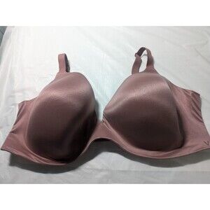 Victoria's Secret Full Coverage Mauve Bra Size 42DD Hook Eye Back Closure - 3
